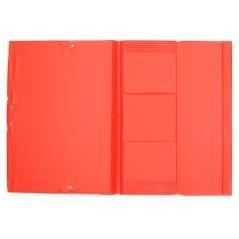 Carpeta liderpapel gomas plástico folio solapa color rojo - Imagen 5