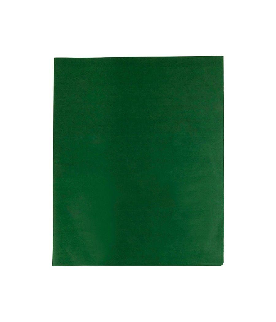 Papel seda liderpapel verde oscuro 52x76cm 18 gr/m2 paquete de 25 hojas - Imagen 4