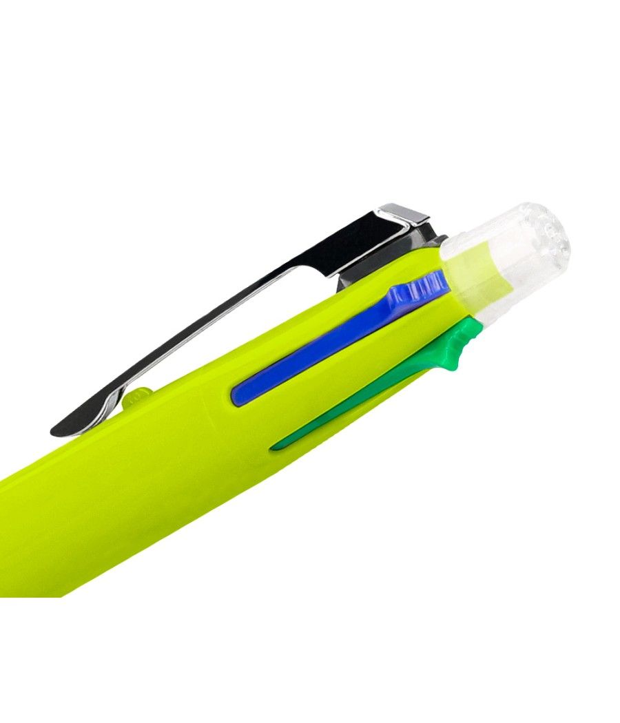 Bolígrafo liderpapel 5 en 1 azul negro rojo verde 0,7m y portaminas 0,5mm PACK 36 UNIDADES - Imagen 6