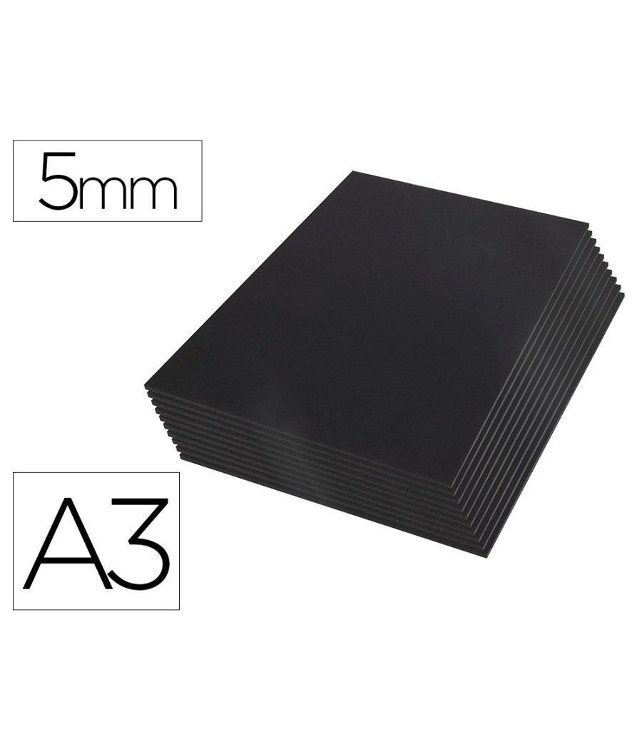 Cartón pluma liderpapel negro doble cara din a3 espesor 5 mm PACK 10 UNIDADES - Imagen 2