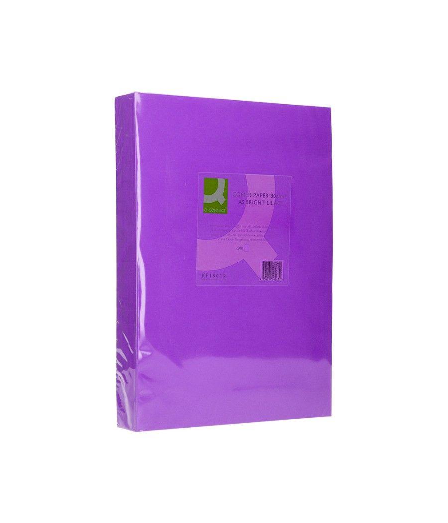 Papel color q-connect din a3 80gr lila paquete de 500 hojas - Imagen 4