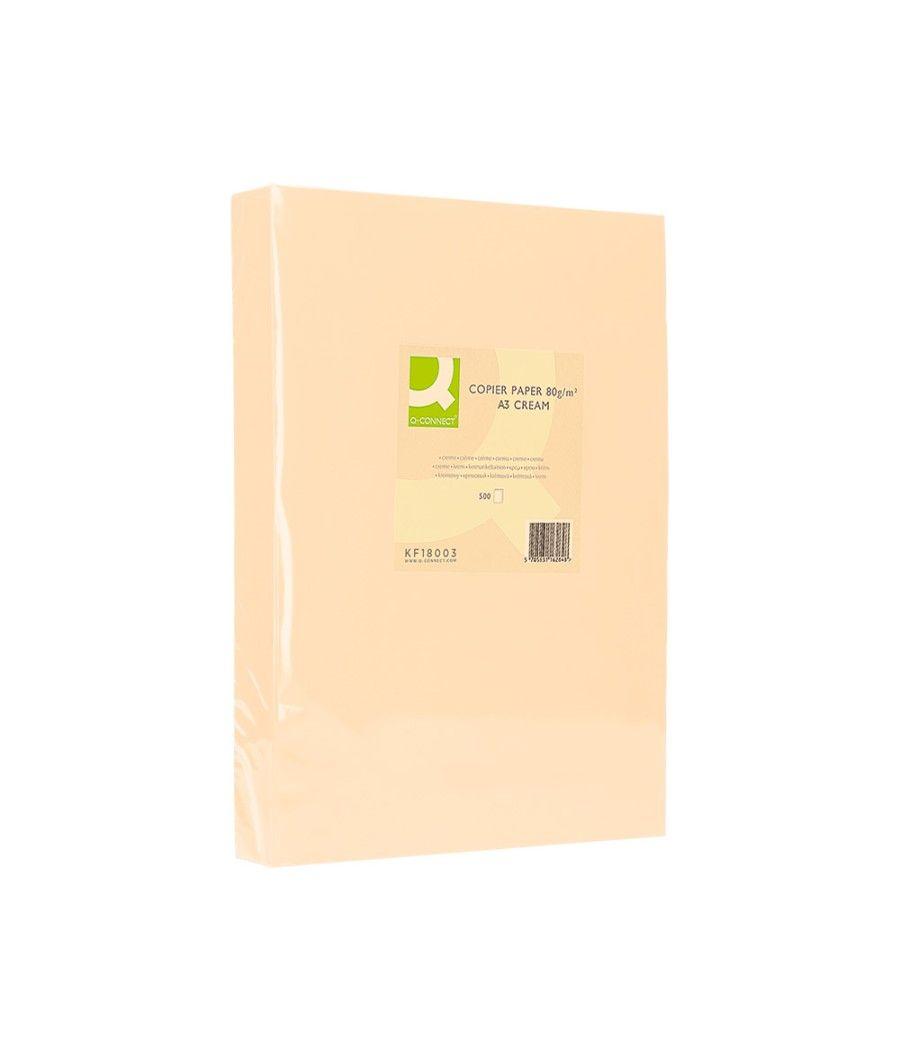 Papel color q-connect din a3 80gr crema paquete de 500 hojas - Imagen 4