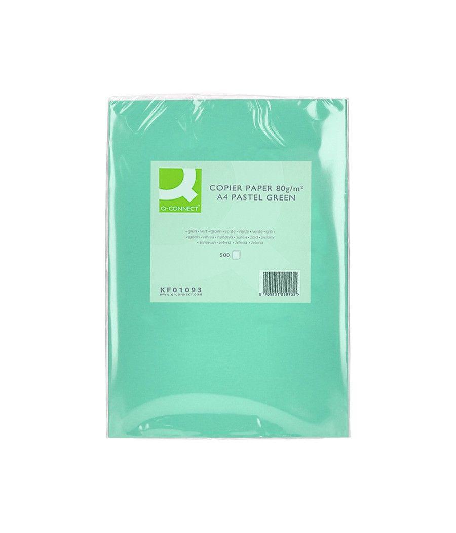 Papel color q-connect din a4 80 gr verde paquete de 500 hojas - Imagen 3