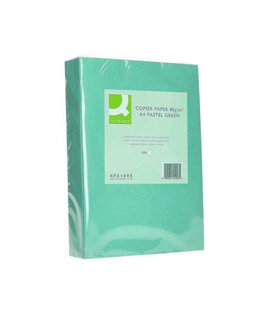 Papel color q-connect din a4 80 gr verde paquete de 500 hojas - Imagen 4