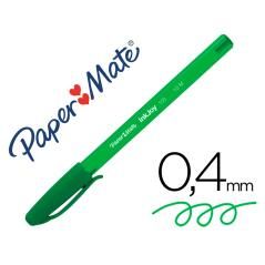 Bolígrafo paper mate inkjoy 100 punta media trazo 1 mm verde PACK 50 UNIDADES - Imagen 2