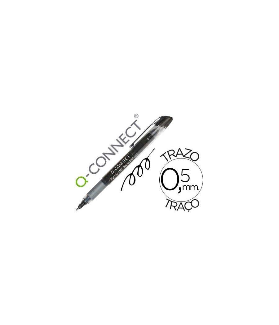 Rotulador q-connect roller ball negro 0,5 mm PACK 10 UNIDADES - Imagen 2