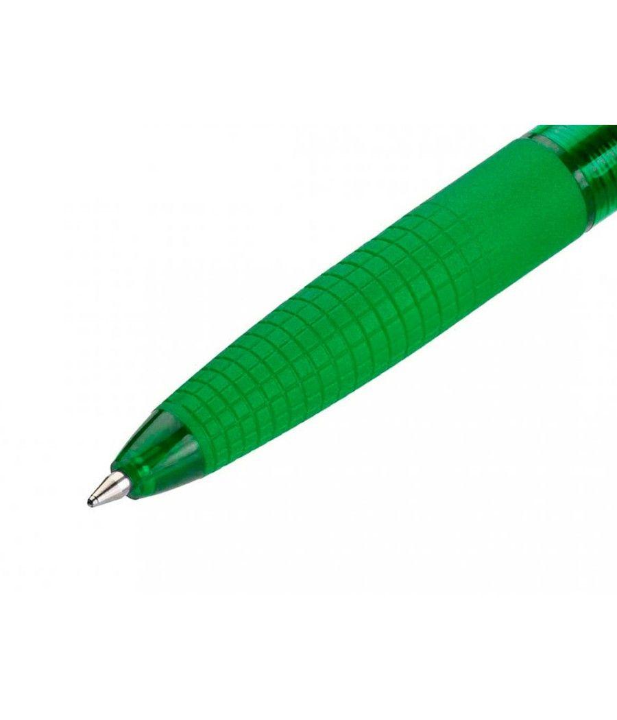 Bolígrafo pilot super grip g verde retráctil sujecion de caucho tinta base de aceite PACK 12 UNIDADES - Imagen 4