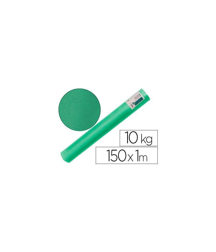 Papel kraft verjurado liderpapel verde musgo 150mt 65gr bobina 10kg - Imagen 2