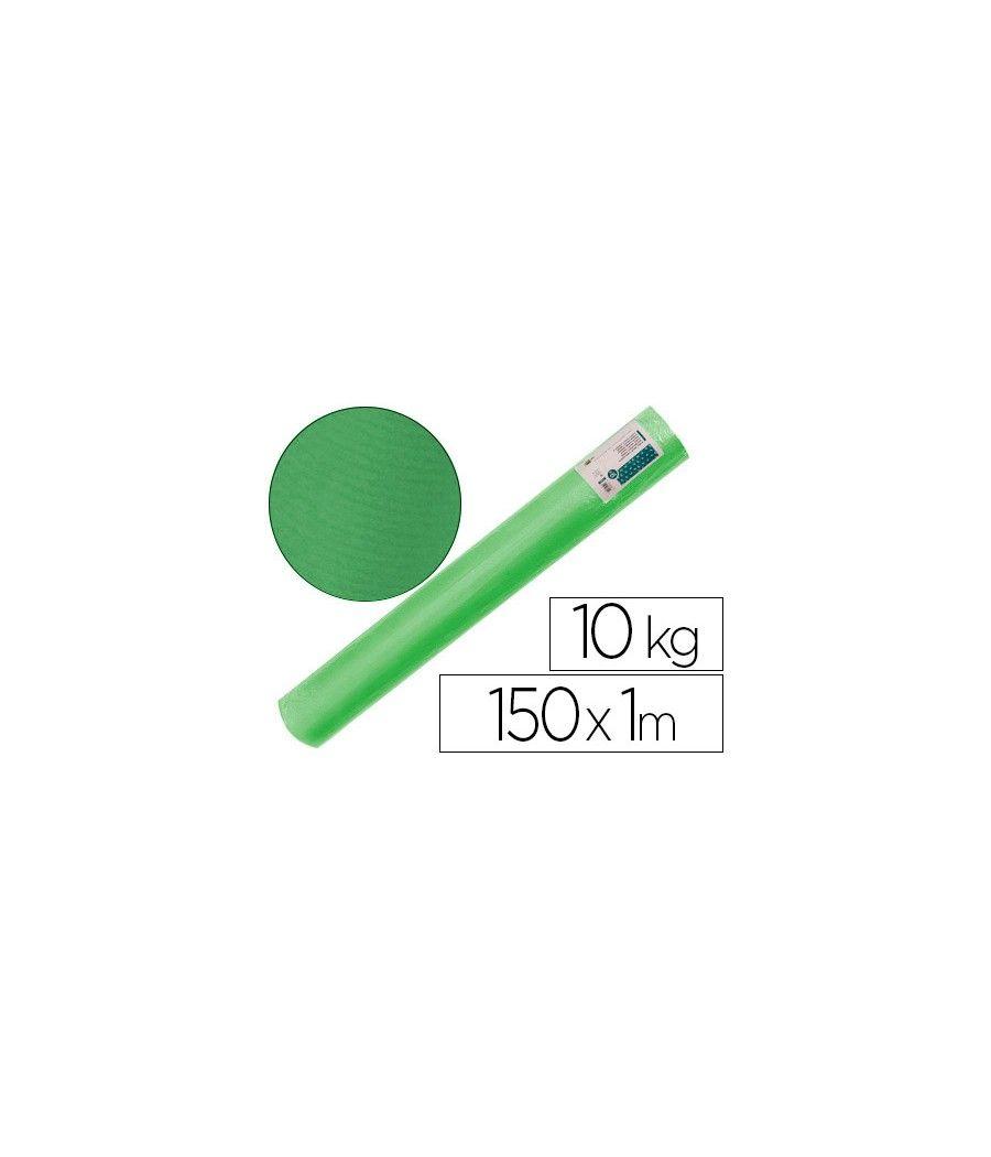 Papel kraft verjurado liderpapel verde 150mt 65gr bobina 10kg - Imagen 2