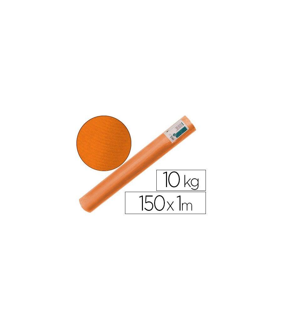 Papel kraft verjurado liderpapel naranja 150mt 65gr bobina 10kg - Imagen 2