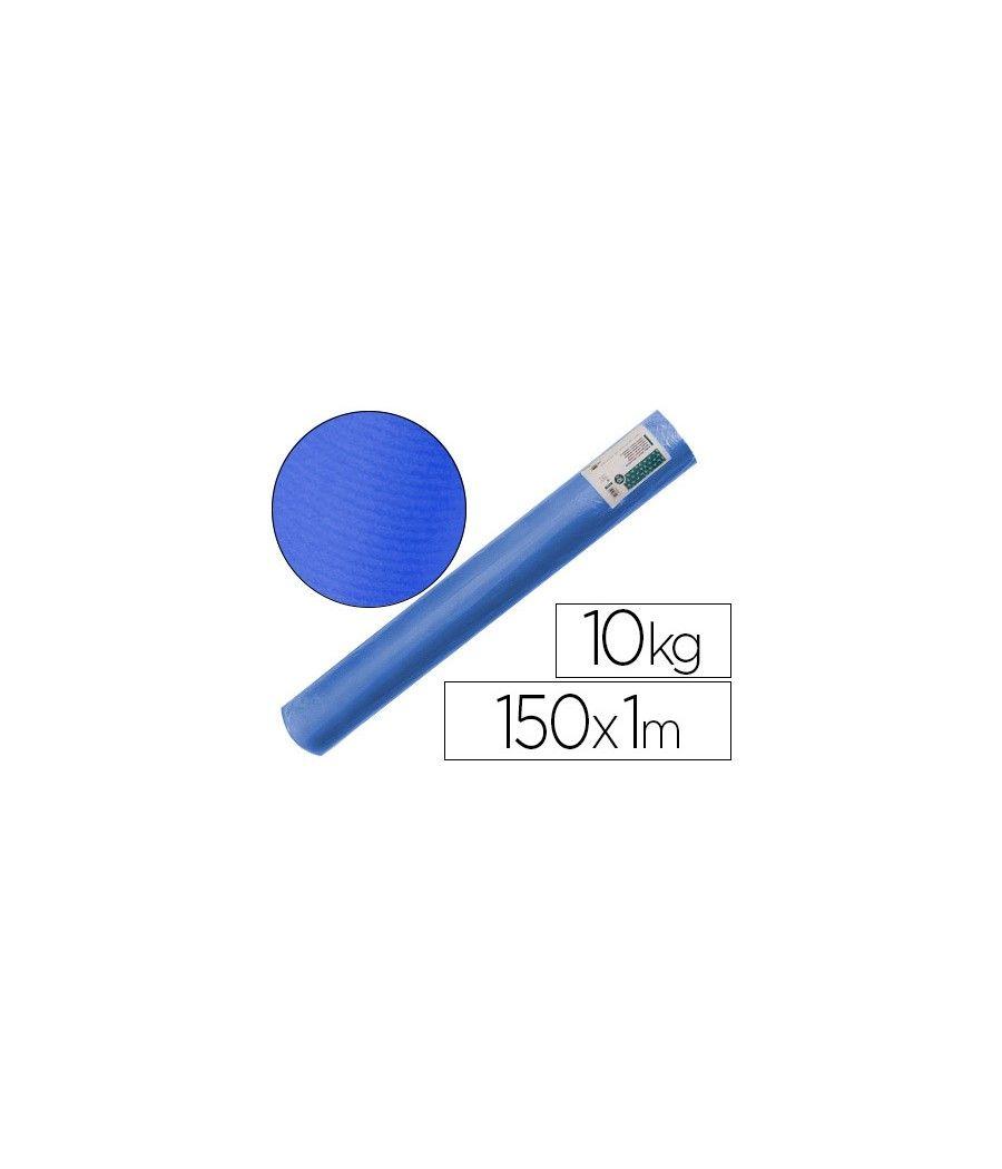 Papel kraft verjurado liderpapel azul 150mt 65kg bobina 10kg - Imagen 2