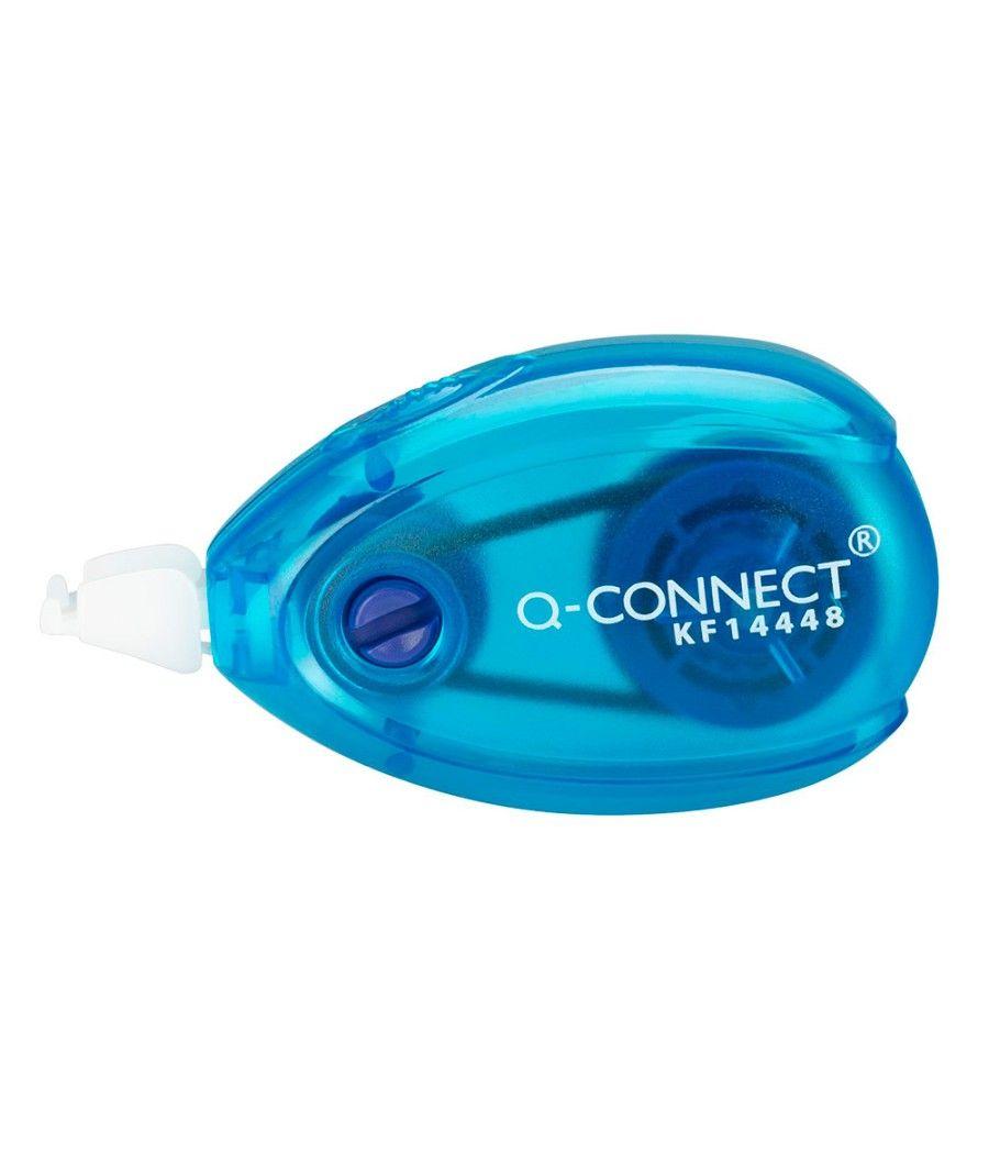 Corrector q-connect cinta blanco 5 mm x 6 mt blister 2 unidades azul y naranja PACK 12 UNIDADES - Imagen 7