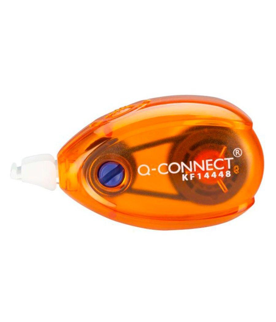 Corrector q-connect cinta blanco 5 mm x 6 mt blister 2 unidades azul y naranja PACK 12 UNIDADES - Imagen 8