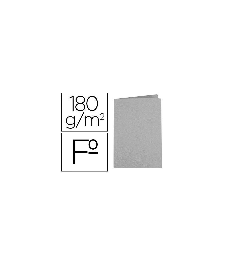 Subcarpeta liderpapel folio gris 180g/m2 PACK 50 UNIDADES - Imagen 2