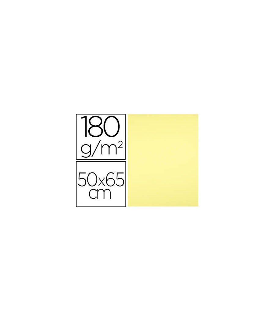 Cartulina liderpapel 50x65 cm 180 gr amarillo medio paquete de 25 - Imagen 2