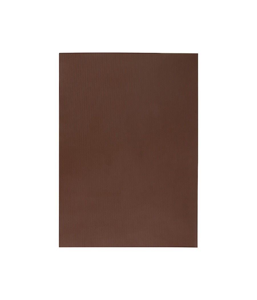 Goma eva ondulada liderpapel 50x70cm 2,2mm de espesor marron PACK 10 UNIDADES - Imagen 3