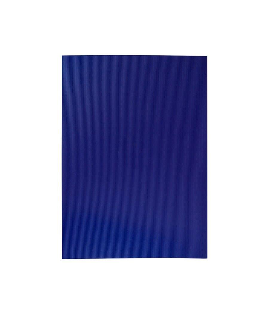 Goma eva ondulada liderpapel 50x70cm 2,2mm de espesor azul oscuro PACK 10 UNIDADES - Imagen 3