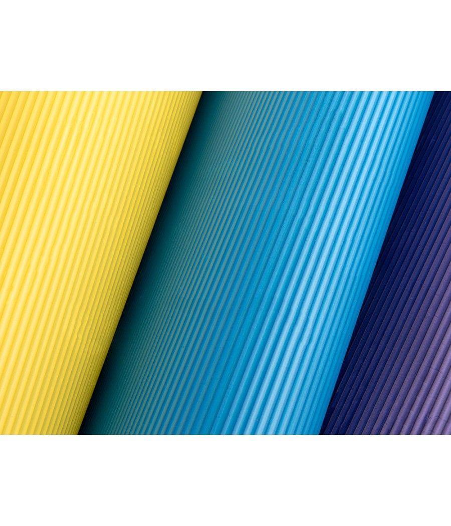 Goma eva ondulada liderpapel 50x70cm 2,2mm de espesor azul claro PACK 10 UNIDADES - Imagen 5