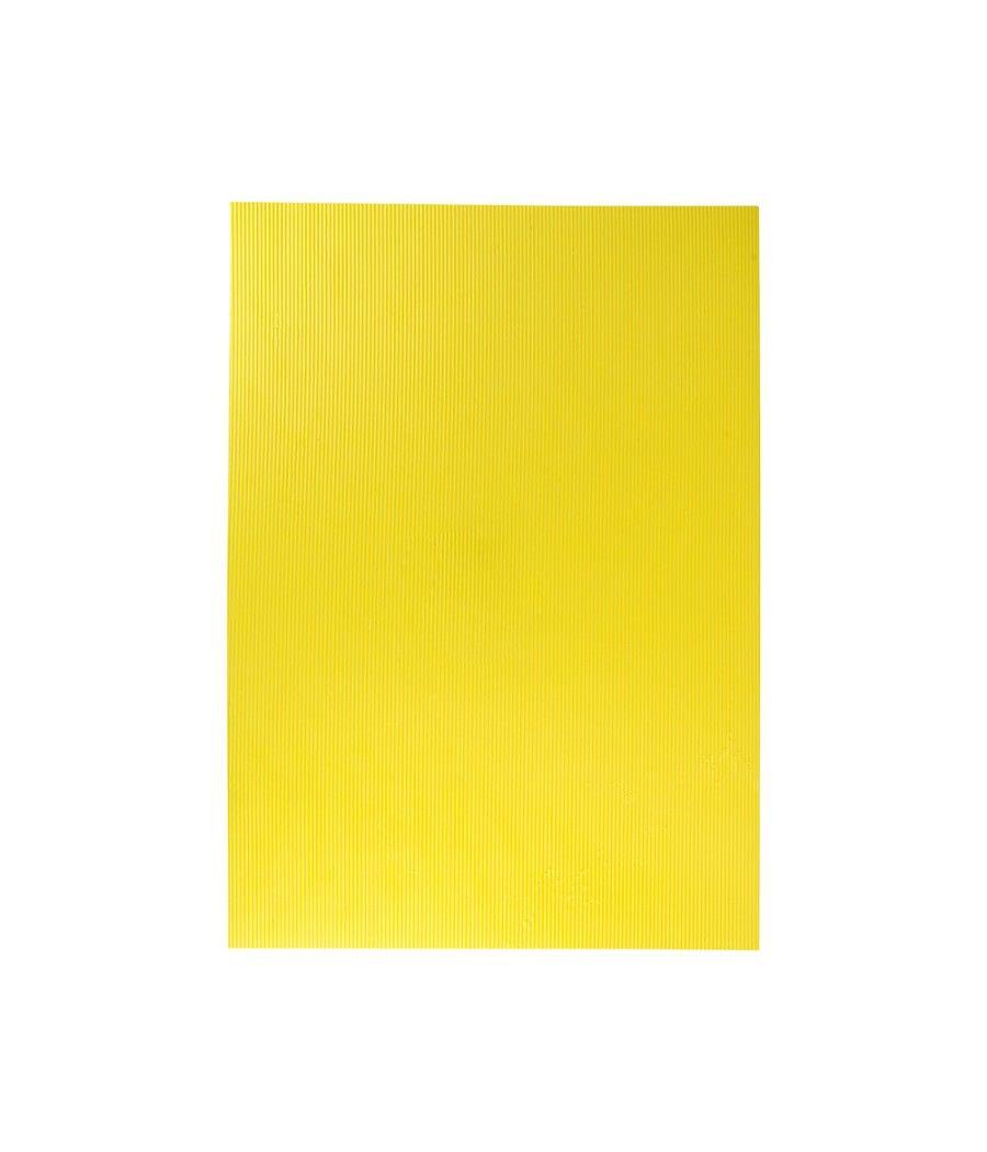 Goma eva ondulada liderpapel 50x70cm 2,2mm de espesor amarillo PACK 10 UNIDADES - Imagen 3