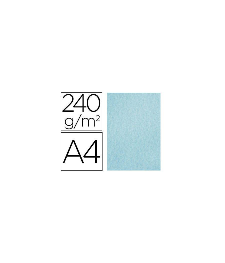 Papel color liderpapel pergamino a4 240g/m2 azul pack de 25 hojas - Imagen 2