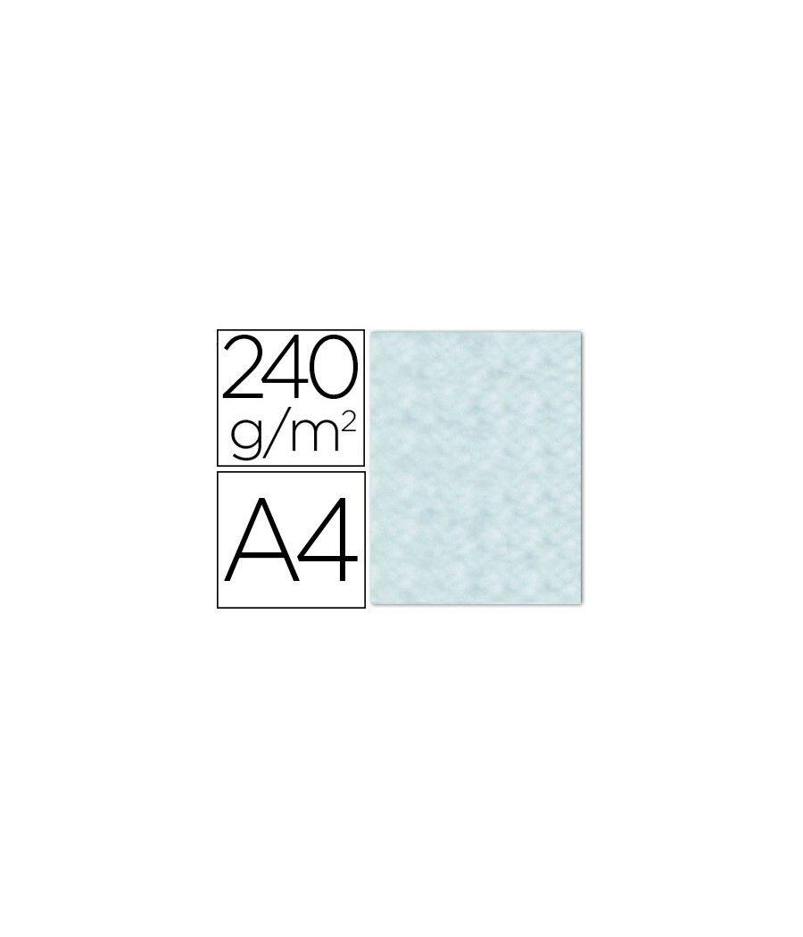 Papel color liderpapel pergamino con bordes a4 240g/m2 azul pack de 10 hojas - Imagen 2