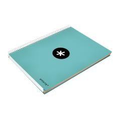 Cuaderno espiral liderpapel a4 micro antartik tapa forrada120h 100 gr cuadro 5mm 5 banda4 taladros color menta - Imagen 7