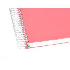 Cuaderno espiral liderpapel a4 micro antartik tapa forrada120h 100 gr cuadro 5mm 5 banda4 taladros color coral - Imagen 9