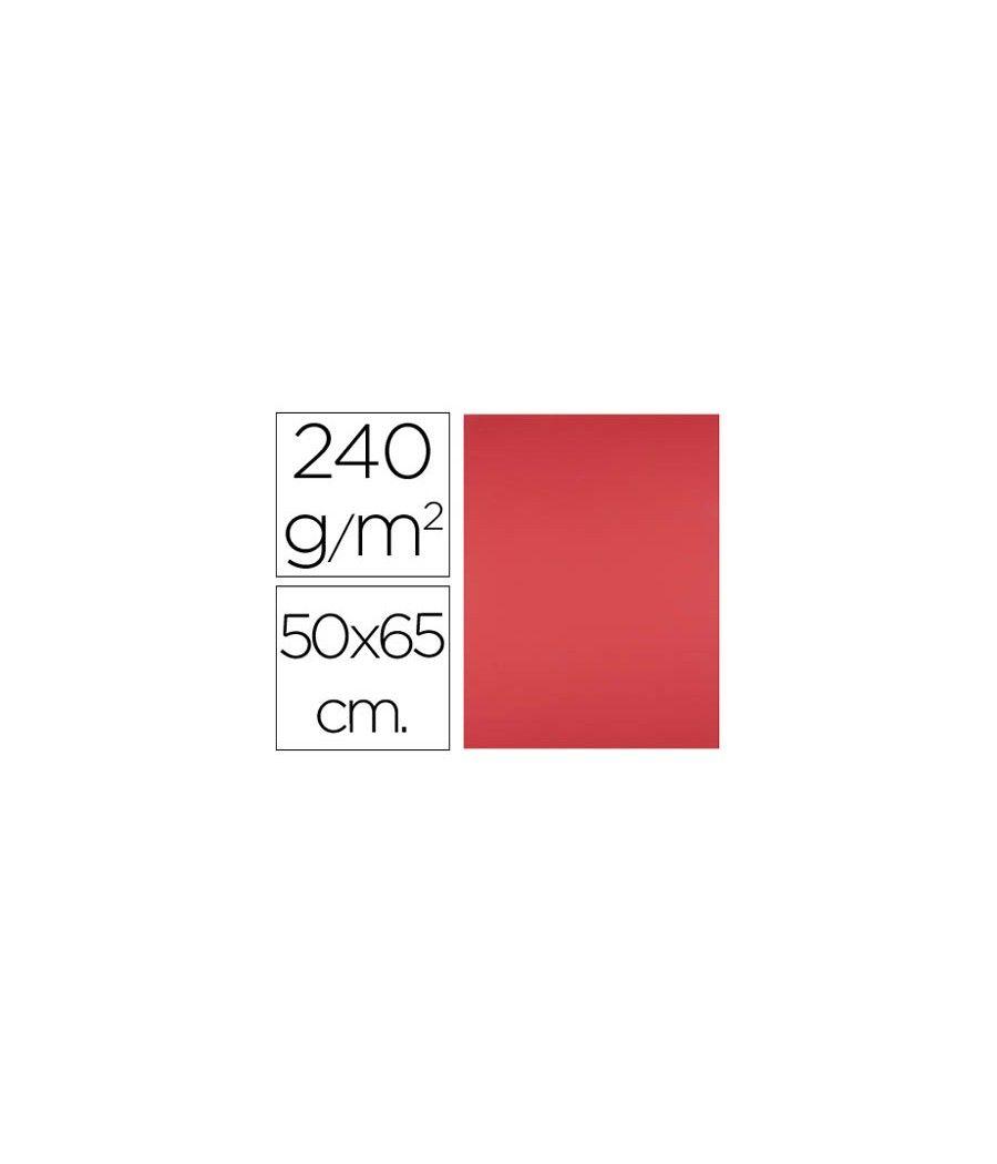 Cartulina liderpapel 50x65 cm 240g/m2 rojo paquete de 25 unidades - Imagen 2