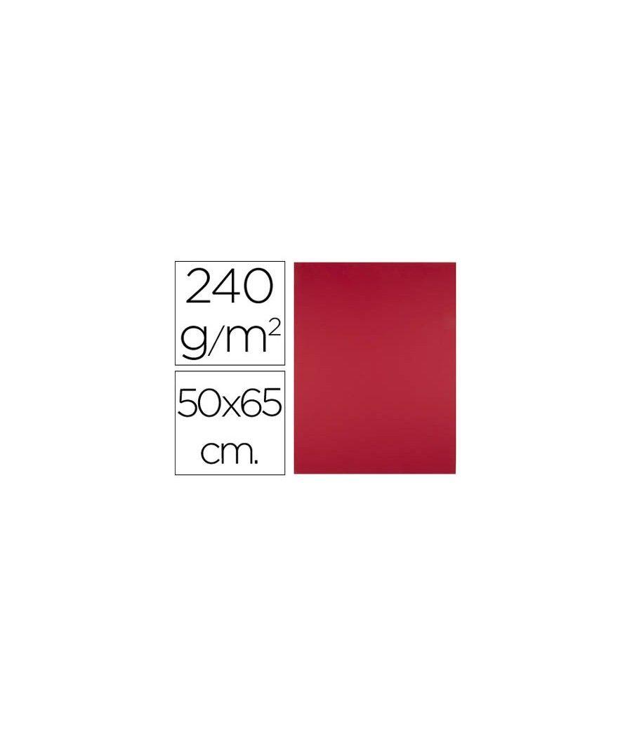 Cartulina liderpapel 50x65 cm 240g/m2 rojo navidad paquete de 25 unidades - Imagen 2