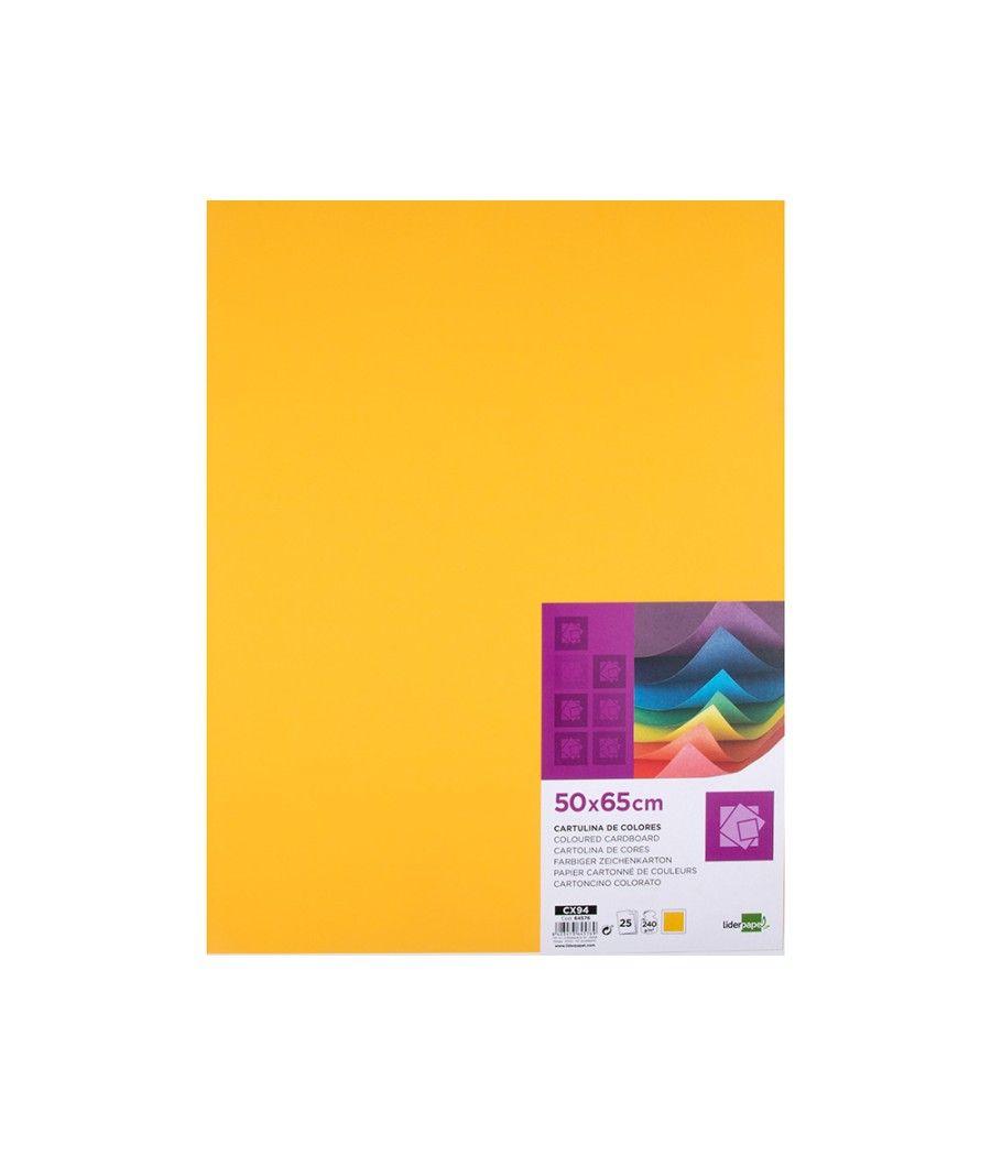 Cartulina liderpapel 50x65 cm 240g/m2 oro viejo paquete de 25 unidades - Imagen 3