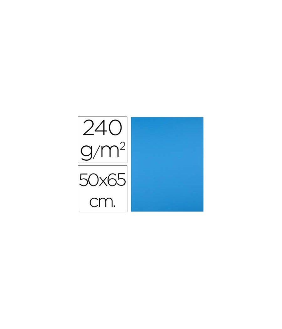 Cartulina liderpapel 50x65 cm 240g/m2 azul turquesa paquete de 25 unidades - Imagen 2