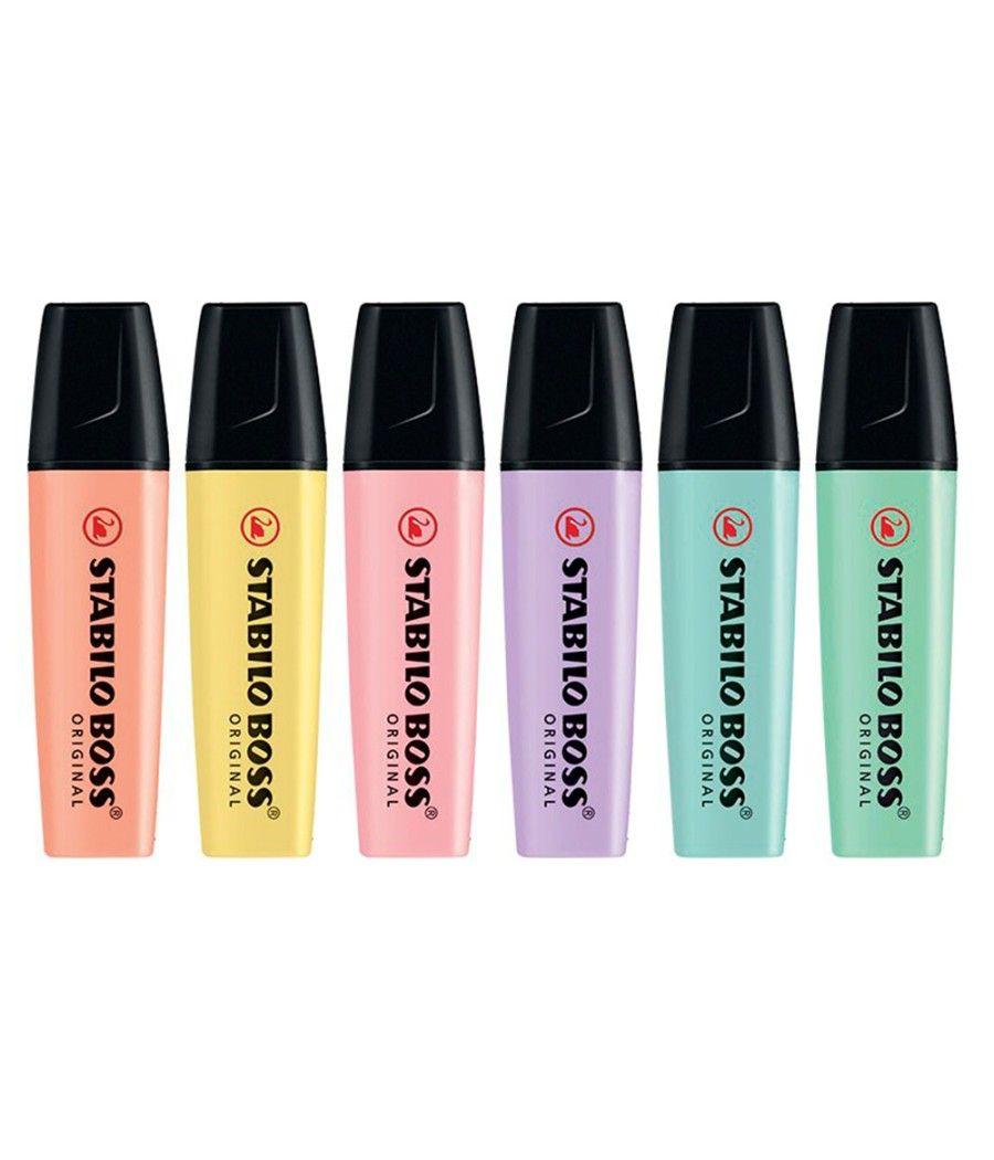 Rotulador stabilo boss pastel fluorescente 70 estuche de 4 unidades surtidas - Imagen 4