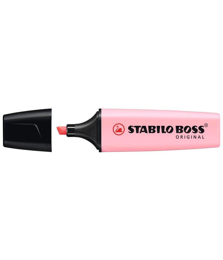 Rotulador stabilo boss pastel fluorescente 70 rubor rosa PACK 10 UNIDADES - Imagen 3