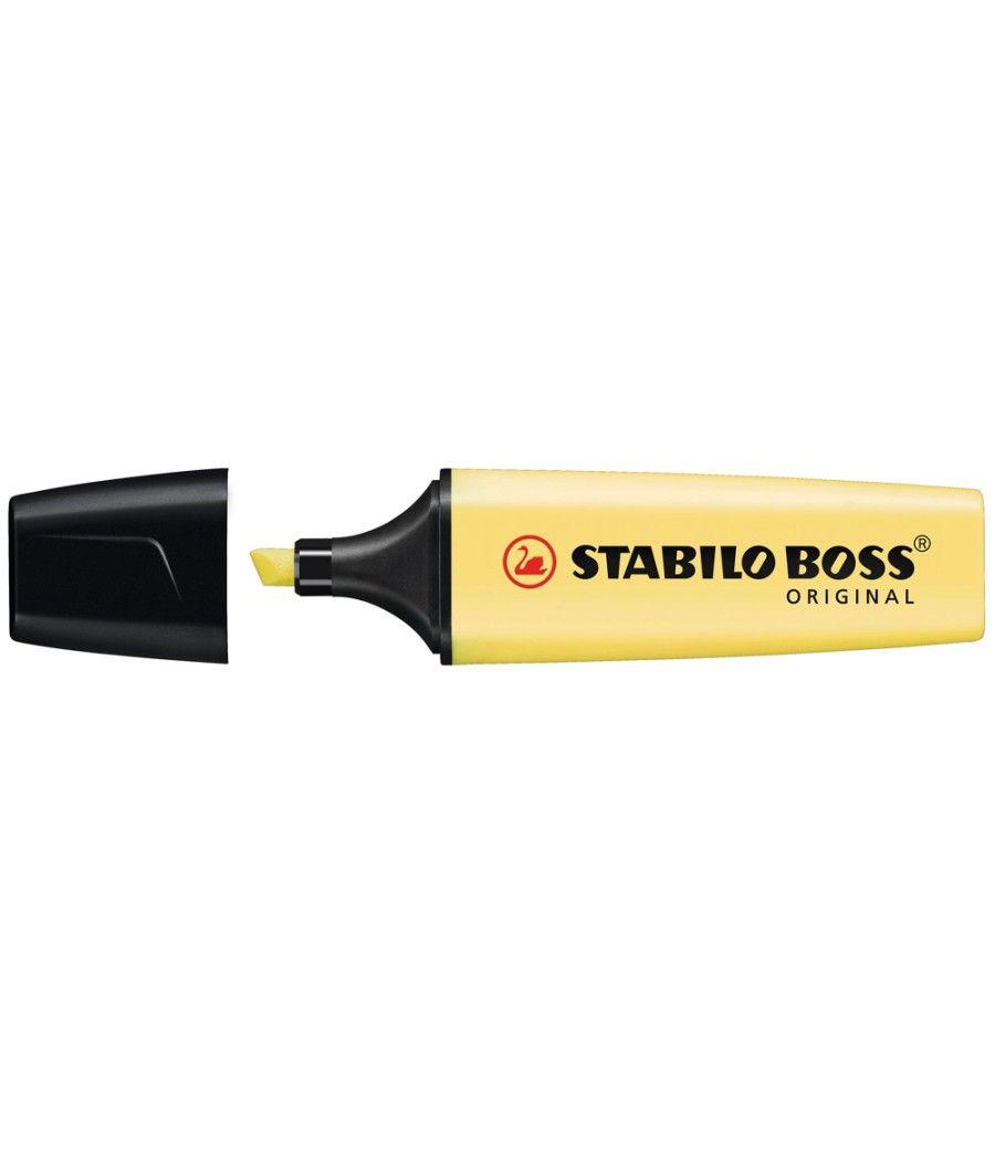 Rotulador stabilo boss pastel fluorescente 70 amarillo cremoso PACK 10 UNIDADES - Imagen 3