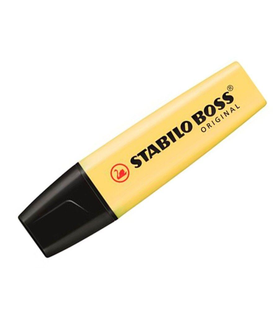 Rotulador stabilo boss pastel fluorescente 70 amarillo cremoso PACK 10 UNIDADES - Imagen 4