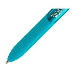 Bolígrafo paper mate inkjoy retráctil gel pen trazo 0,7 mm verde azulado PACK 12 UNIDADES - Imagen 4