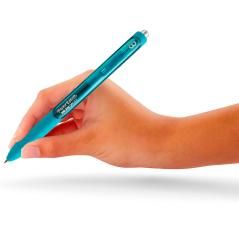 Bolígrafo paper mate inkjoy retráctil gel pen trazo 0,7 mm verde azulado PACK 12 UNIDADES - Imagen 5