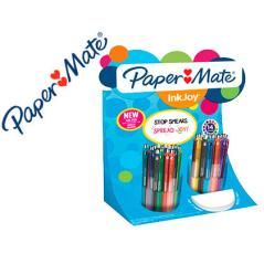 Bolígrafo paper mate inkjoy retráctil gel pen trazo 0,7 mm expositor de 60 unidades colores surtidos