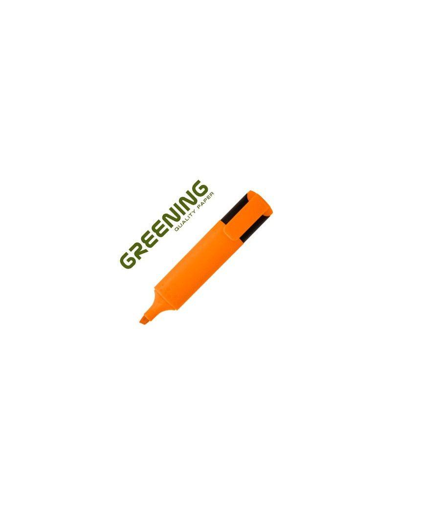 Rotulador greening fluorescente punta biselada naranja PACK 12 UNIDADES - Imagen 2