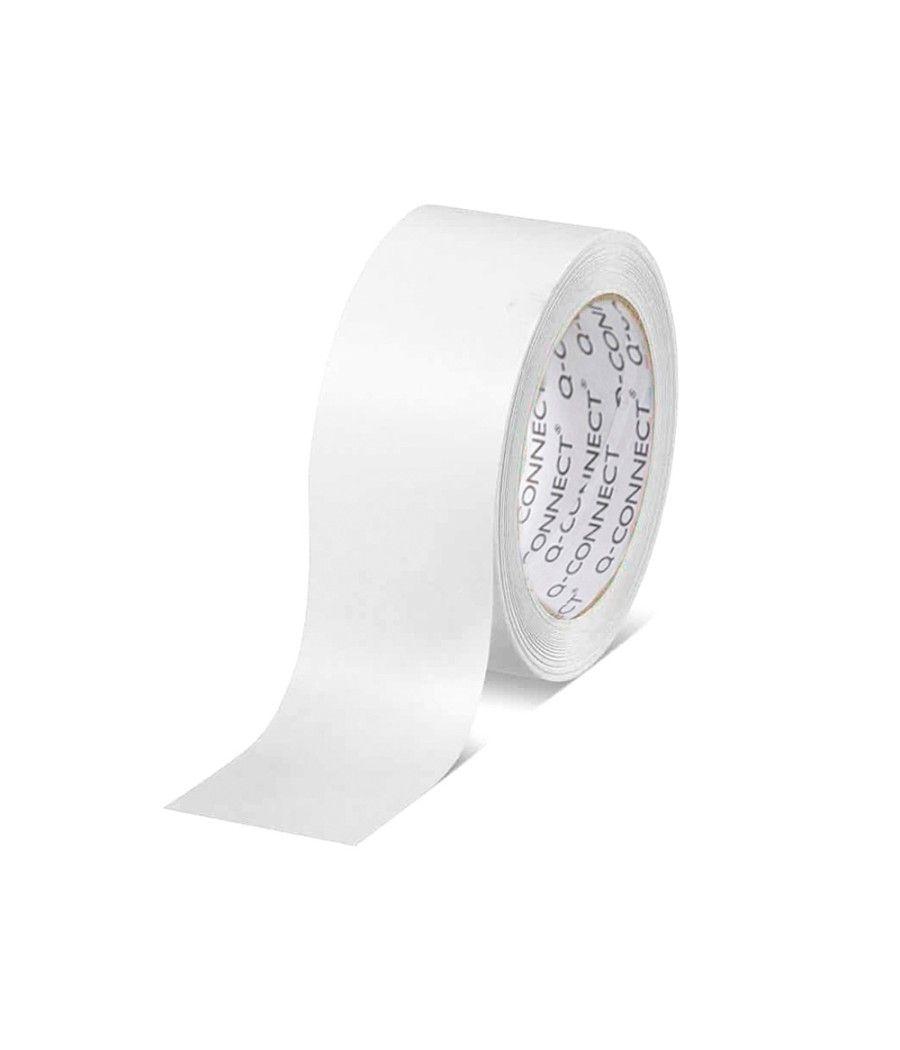 Cinta adhesiva q-connect polipropileno blanca 66 mt x 75 mm para embalaje PACK 6 UNIDADES - Imagen 3