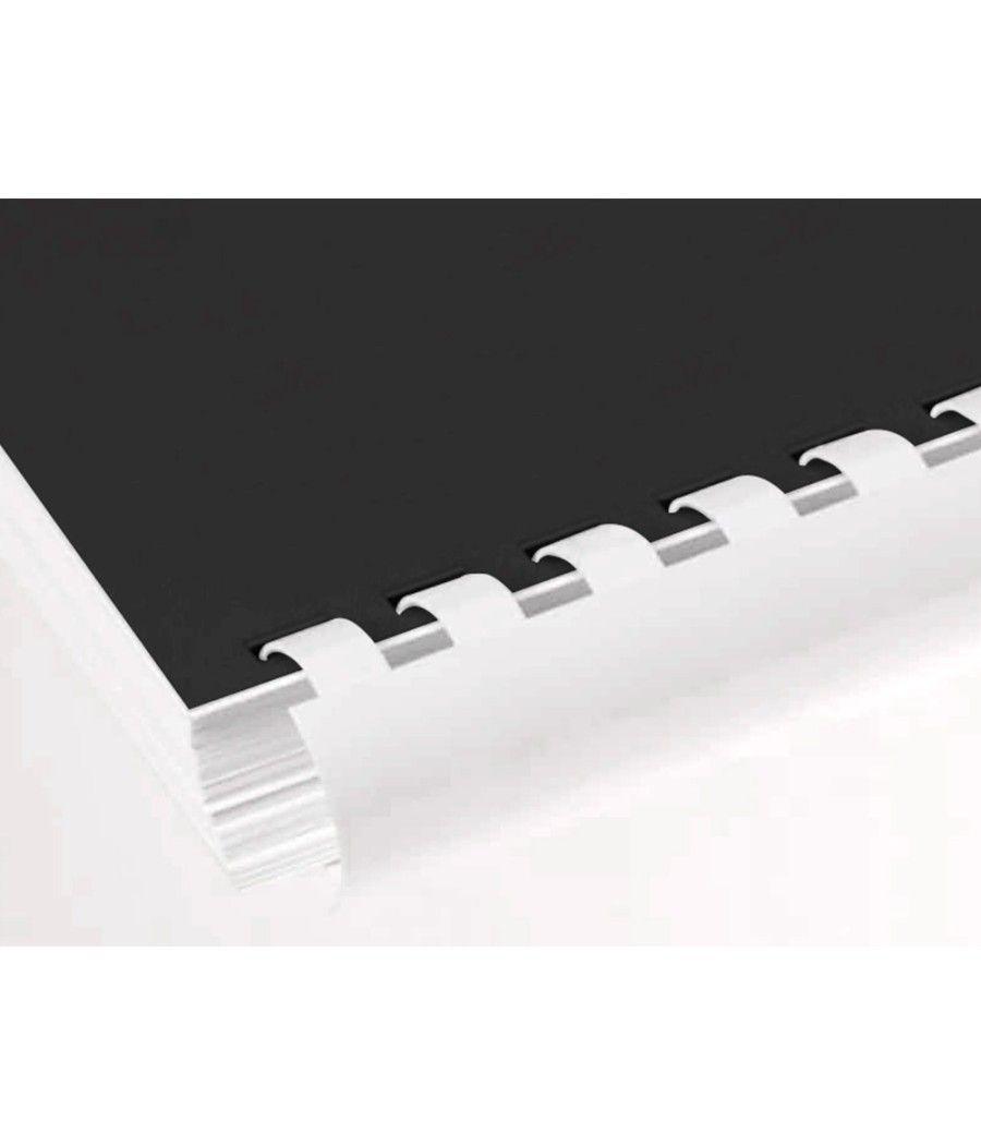 Canutillo q-connect redondo 16 mm plástico blanco capacidad 145 hojas caja de 50 unidades - Imagen 5