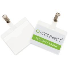 Bolsa de plastificar q-connect 67x98 mm 125 mc con clip para tarjetas de visita caja de 25 unidades - Imagen 5