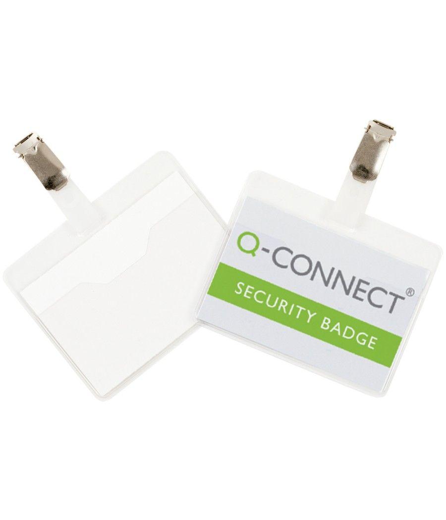 Bolsa de plastificar q-connect 67x98 mm 125 mc con clip para tarjetas de visita caja de 25 unidades - Imagen 5