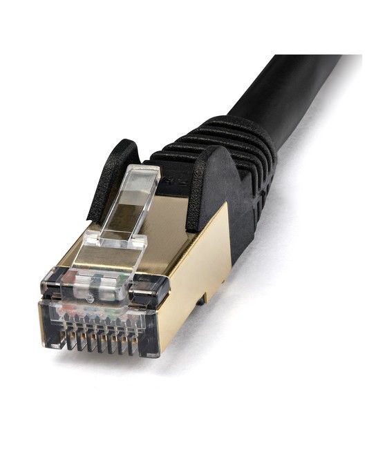 StarTech.com Cable de 10m de Red Ethernet CAT6a Negro RJ45 STP