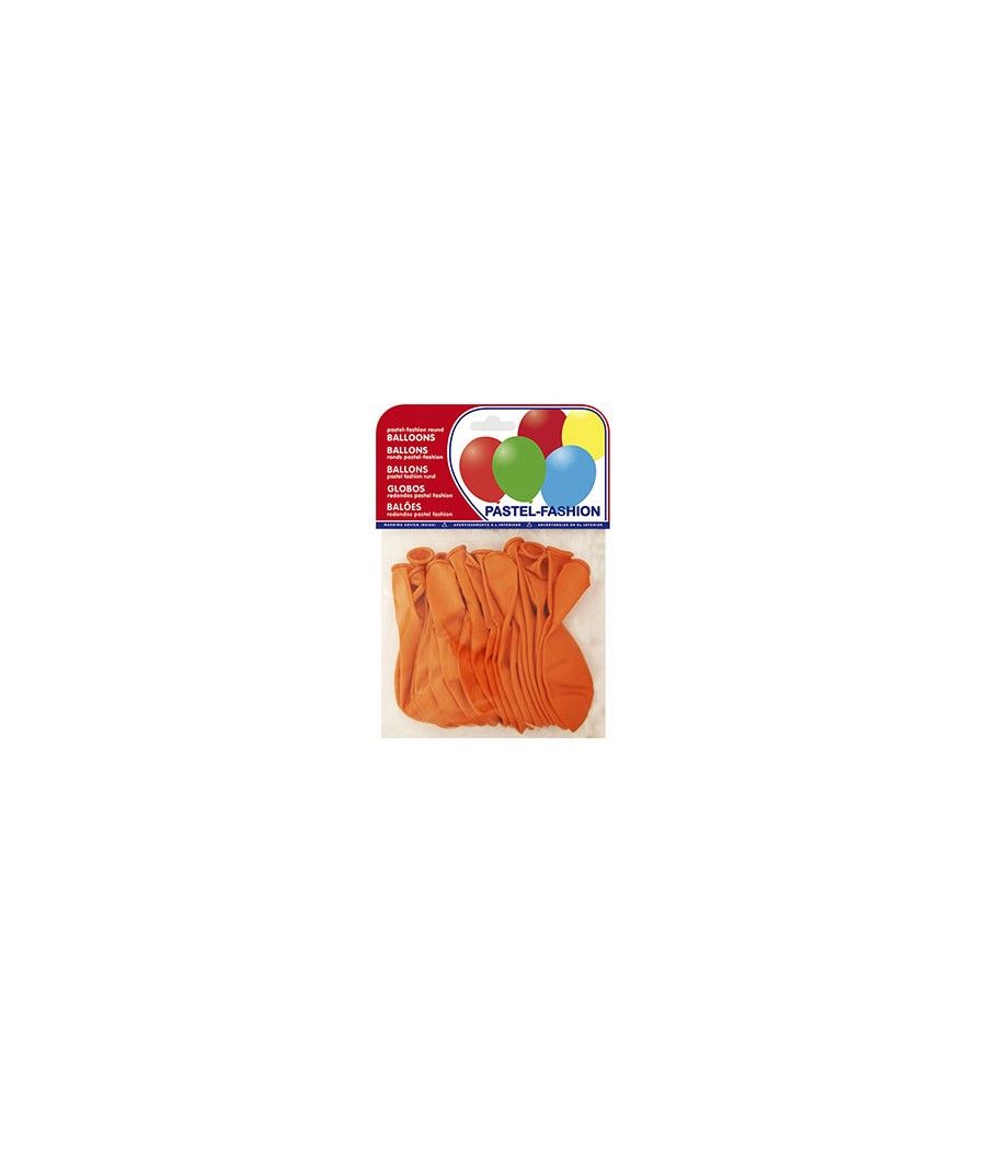 Globos pastel naranja bolsa de 20 unidades - Imagen 2