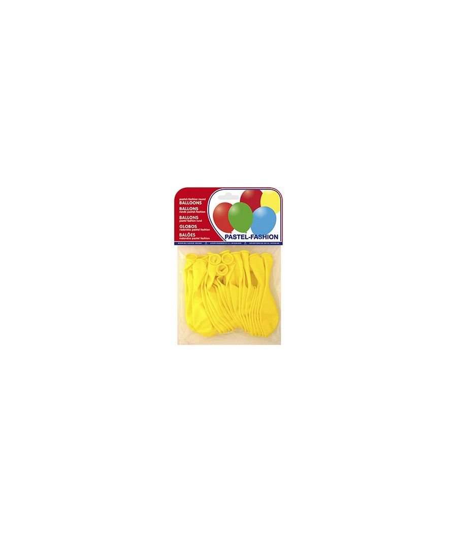 Globos pastel amarillo bolsa de 20 unidades - Imagen 2