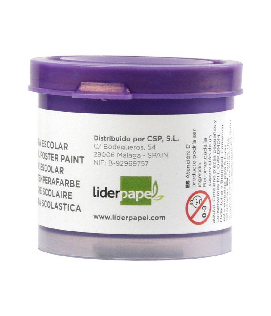 Tempera liderpapel escolar 40 ml violeta PACK 5 UNIDADES - Imagen 3