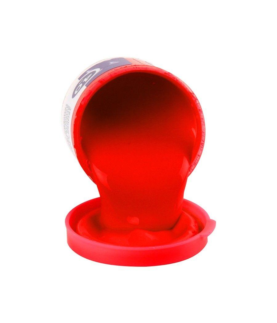 Tempera liderpapel escolar 40 ml rojo PACK 5 UNIDADES - Imagen 4