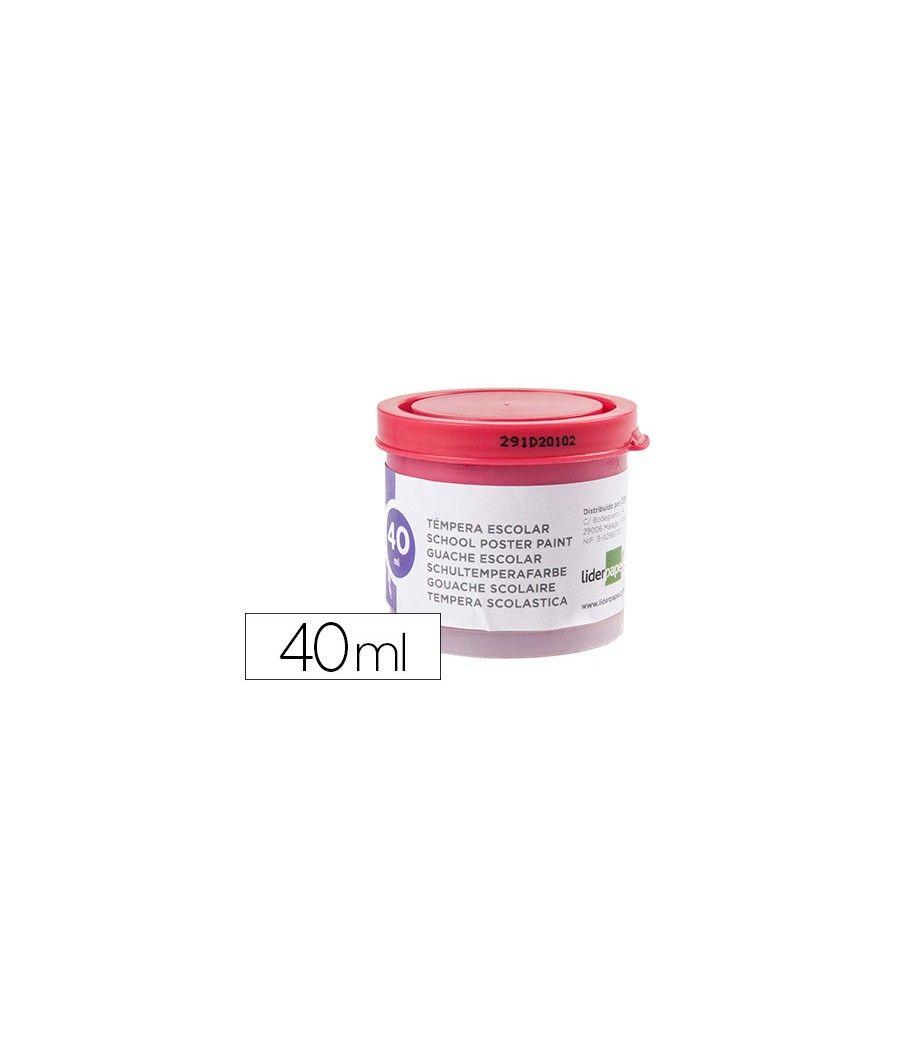 Tempera liderpapel escolar 40 ml magenta PACK 5 UNIDADES - Imagen 2