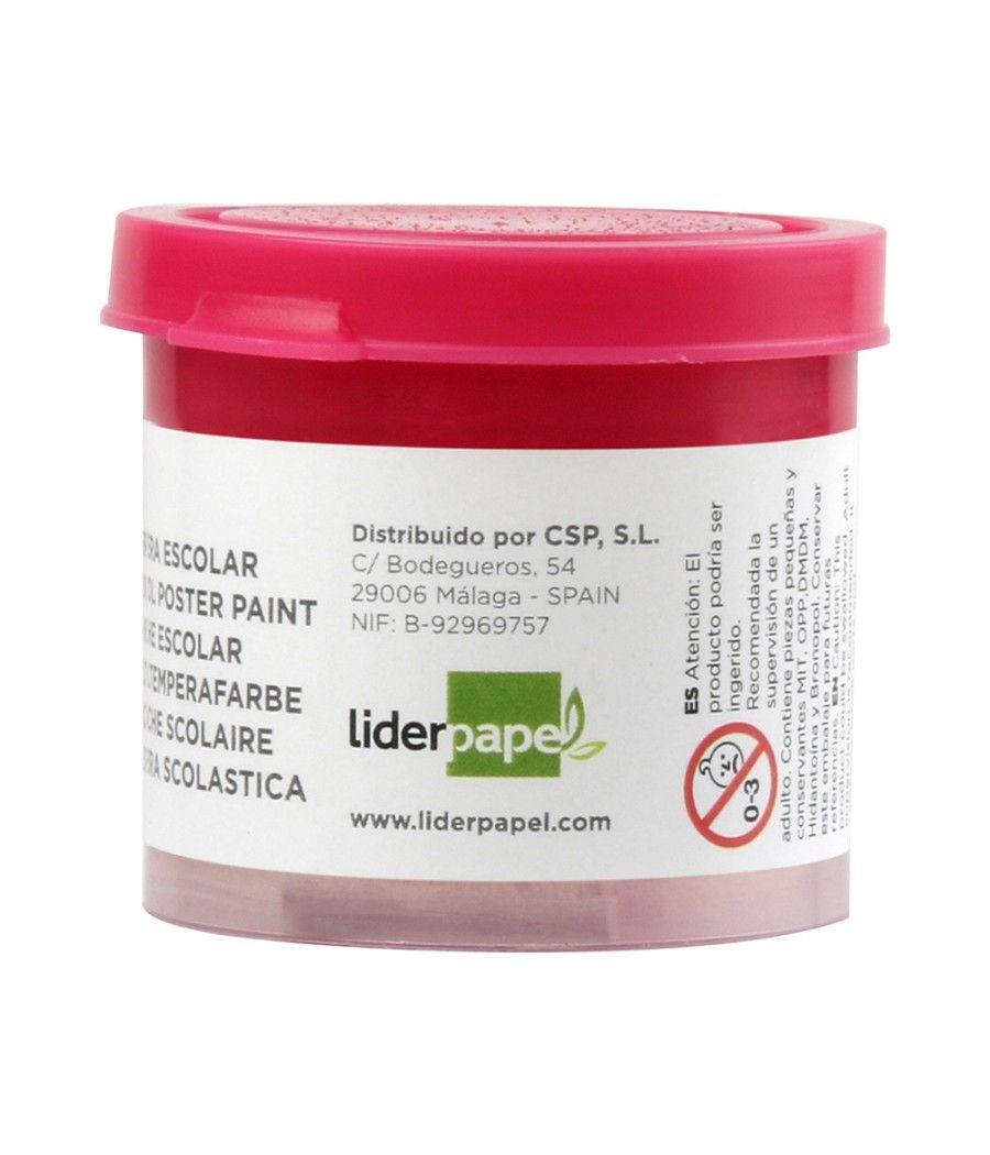 Tempera liderpapel escolar 40 ml magenta PACK 5 UNIDADES - Imagen 3